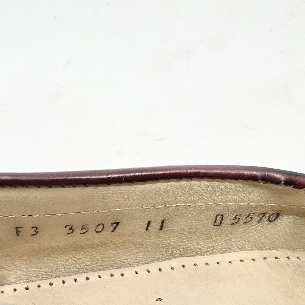 Cole Haan Mens F3 3507 Pinch Burgundy Tassel Loafer Slip On Dress Men's 11 M GUC